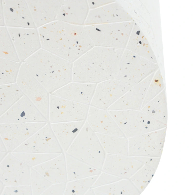 Christopher Knight Home - Ashton Durable Outdoor Side Table with Intricate Terrazzo Texture Design