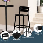 Frond and Form 29.5 Outdoor Patio Poly Plastic Bar Stool (Set of 2)