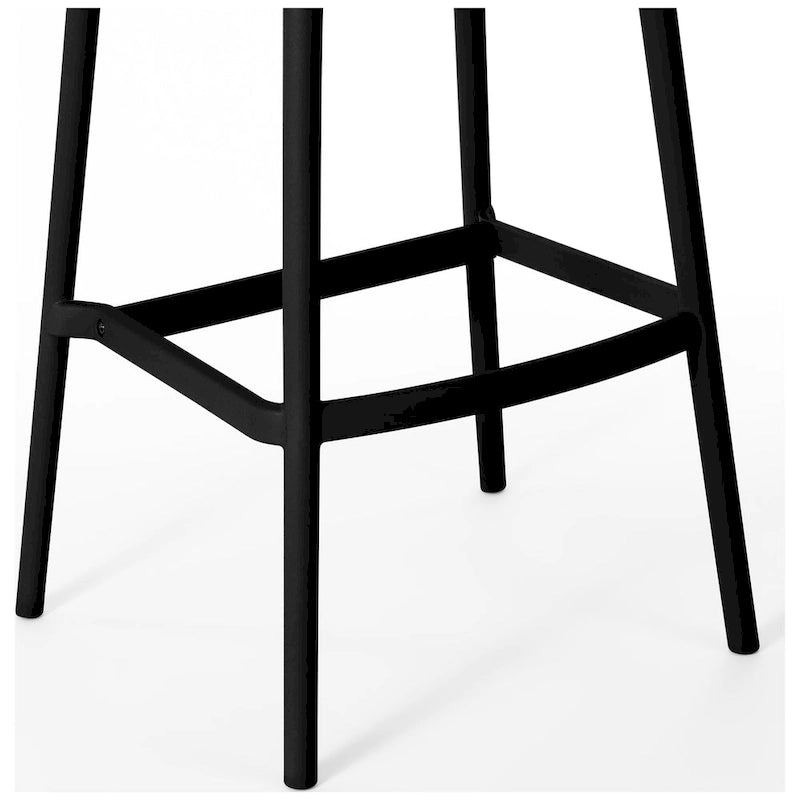 Frond and Form 29.5 Outdoor Patio Poly Plastic Bar Stool (Set of 2)
