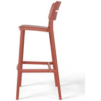 Frond and Form 29.5 Outdoor Patio Poly Plastic Bar Stool (Set of 2)