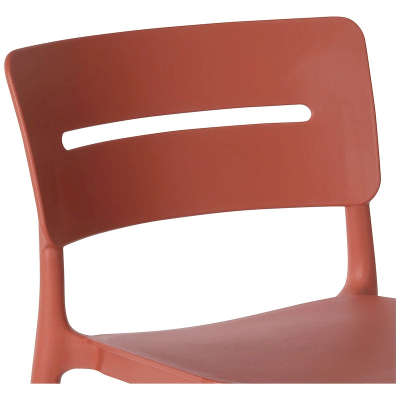 Frond and Form 29.5 Outdoor Patio Poly Plastic Bar Stool (Set of 2)