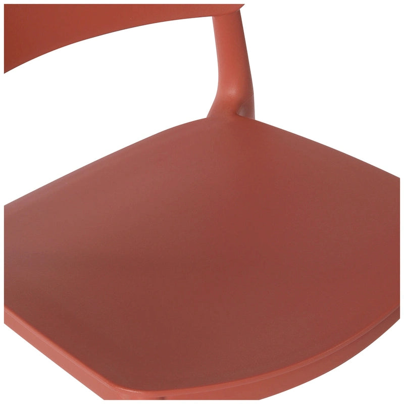 Frond and Form 29.5 Outdoor Patio Poly Plastic Bar Stool (Set of 2)