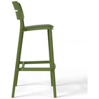 Frond and Form 29.5 Outdoor Patio Poly Plastic Bar Stool (Set of 2)