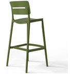 Frond and Form 29.5 Outdoor Patio Poly Plastic Bar Stool (Set of 2)