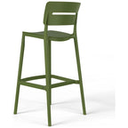 Frond and Form 29.5 Outdoor Patio Poly Plastic Bar Stool (Set of 2)
