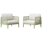 Frond and Form Patio Deep Seating Club Chair with Cushions (Set of 2)