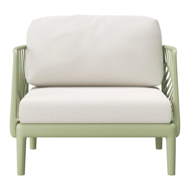Frond and Form Patio Deep Seating Club Chair with Cushions (Set of 2)