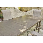 Signature Design by Ashley Beach Front Beige 7-Piece Outdoor Dining Package - 42 W x 94 D x 29.63 H