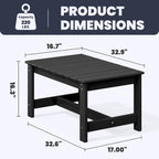 Outdoor Patio HDPE Rectangle Coffee Table