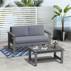Outdoor Patio HDPE Rectangle Coffee Table