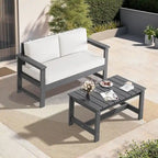 Outdoor Patio HDPE Rectangle Coffee Table