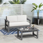 Outdoor Patio HDPE Rectangle Coffee Table