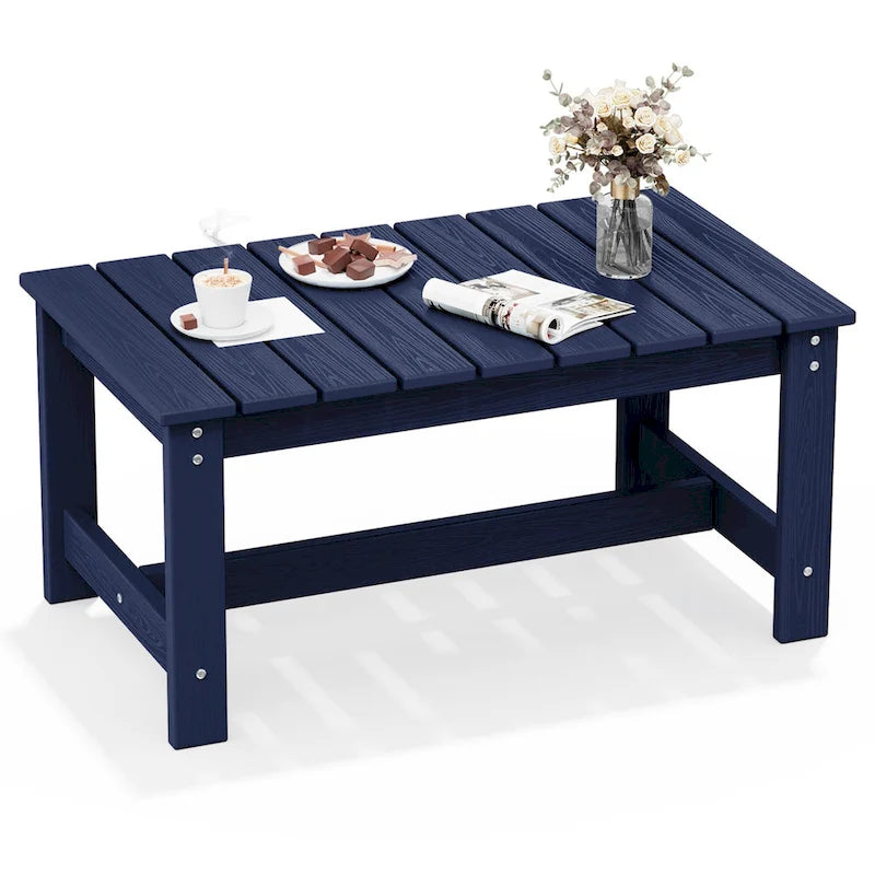 Outdoor Patio HDPE Rectangle Coffee Table
