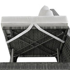 6-Piece Outdoor Rattan Modular Sectional Sofa Set with Adjustable Seat, Storage Box, and Dining Table