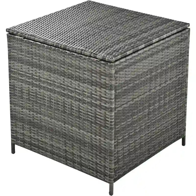 6-Piece Outdoor Rattan Modular Sectional Sofa Set with Adjustable Seat, Storage Box, and Dining Table