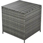 6-Piece Outdoor Rattan Modular Sectional Sofa Set with Adjustable Seat, Storage Box, and Dining Table