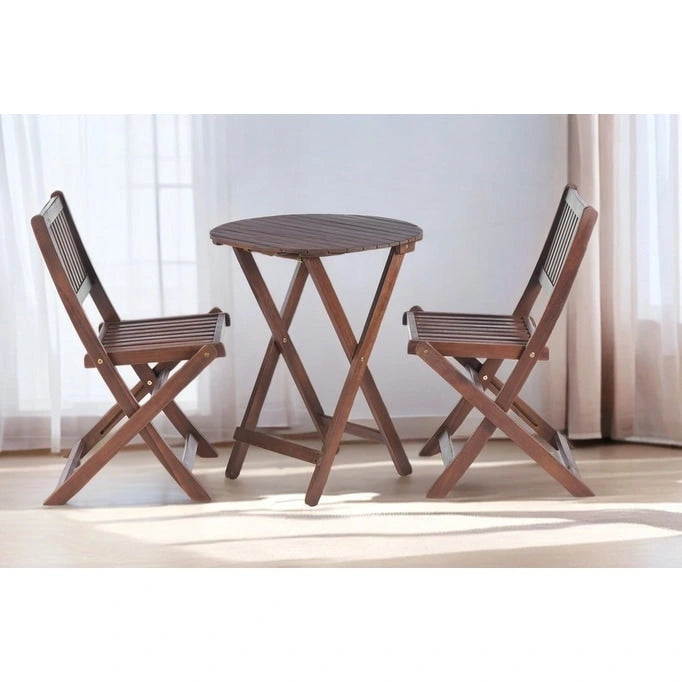 3-Piece Acacia Wood Bistro Set