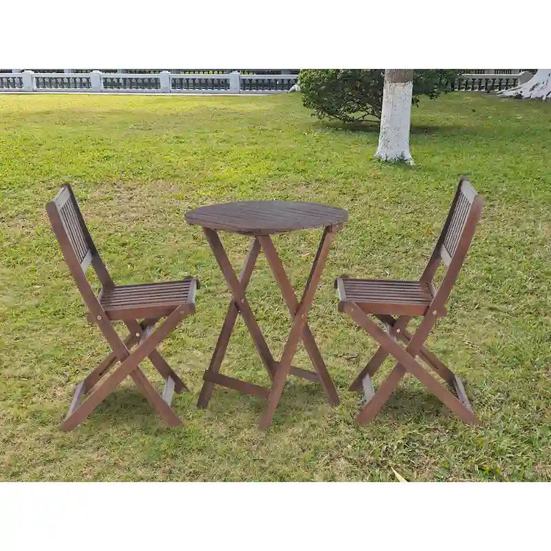 3-Piece Acacia Wood Bistro Set
