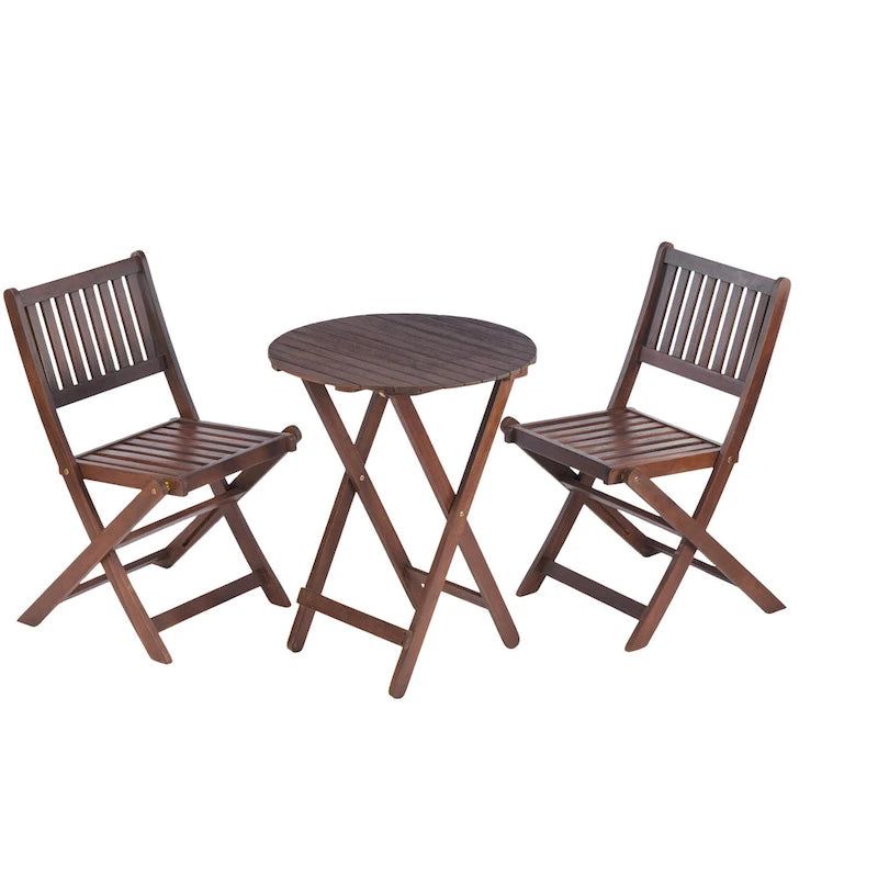 3-Piece Acacia Wood Bistro Set