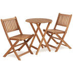 3-Piece Acacia Wood Bistro Set
