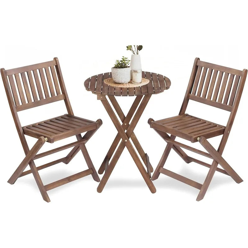 3-Piece Acacia Wood Bistro Set