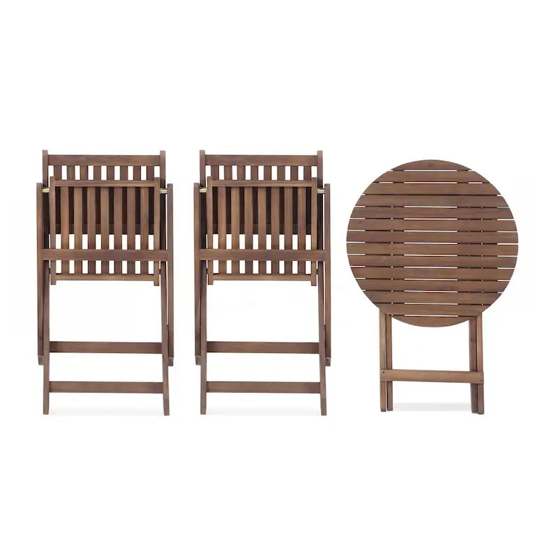 3-Piece Acacia Wood Bistro Set