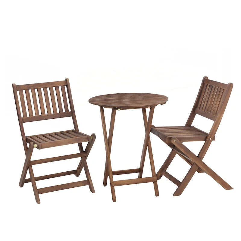 3-Piece Acacia Wood Bistro Set