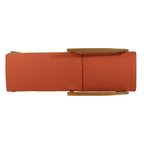 Outdoor Wood Chaise Lounge Single Chair with Wheels, Adjustable Backrest Recliner Sun Lounger for Pool Poolside Backyard