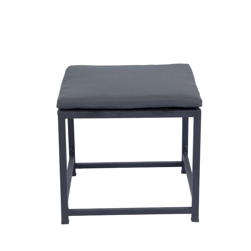 9 Pieces Outdoor Patio Dining Table Set with 4 Rattan Chairs and 4 Ottomans, Removable Cushions, Glass Table Top
