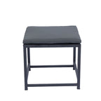 9 Pieces Outdoor Patio Dining Table Set with 4 Rattan Chairs and 4 Ottomans, Removable Cushions, Glass Table Top