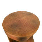 Twist Shape Concrete Side Table,Unique Modern End Table for Home Decor