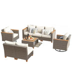 8-Piece Wicker Outdoor Patio Furniture Set
