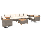 8-Piece Wicker Outdoor Patio Furniture Set
