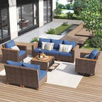 8-Piece Wicker Outdoor Patio Furniture Set