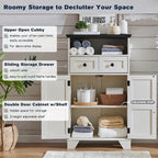 24 Farmhouse Bathroom Floor Cabinet, Wide Bathroom Storage Cabinet