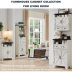 24 Farmhouse Bathroom Floor Cabinet, Wide Bathroom Storage Cabinet