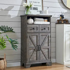 24 Farmhouse Bathroom Floor Cabinet, Wide Bathroom Storage Cabinet