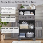 24 Farmhouse Bathroom Floor Cabinet, Wide Bathroom Storage Cabinet