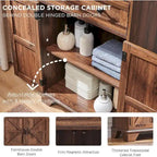 24 Farmhouse Bathroom Floor Cabinet, Wide Bathroom Storage Cabinet