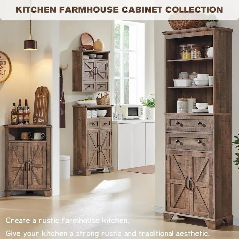 24 Farmhouse Bathroom Floor Cabinet, Wide Bathroom Storage Cabinet
