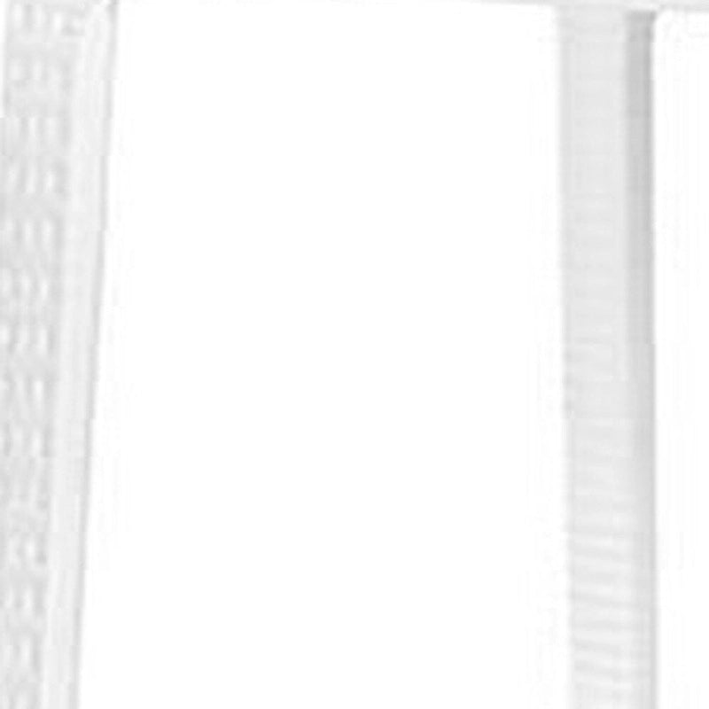 HomeRoots Set of Four 30 White Faux Rattan Heavy Duty Plastic Low Back Outdoor Bar Height Chairs