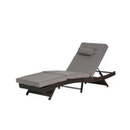 Outdoor Wicker Long Reclining Chair Set of 2