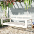 Patio Wooden Twin Size Porch Swing Daybed Frame