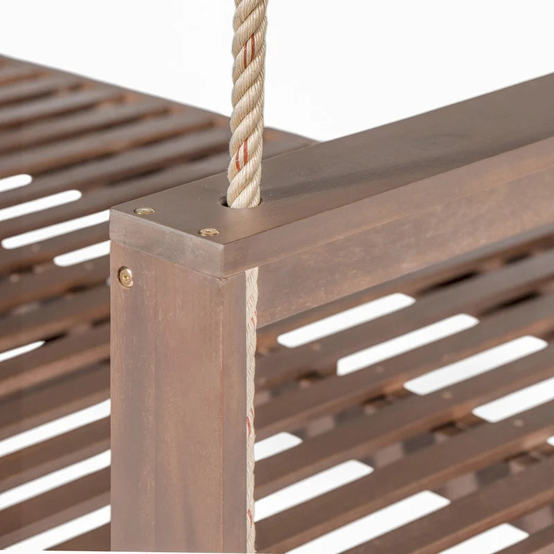 Patio Wooden Twin Size Porch Swing Daybed Frame