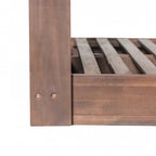 Patio Wooden Twin Size Porch Swing Daybed Frame