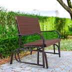 Costway Outdoor Patio Swing Porch Rocker Glider Bench Loveseat Garden