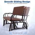 Costway Outdoor Patio Swing Porch Rocker Glider Bench Loveseat Garden