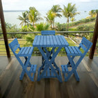 Key West Fully Assembled All-Weather Recycled HDPE Outdoor Folding Bar Stool