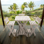 Key West Fully Assembled All-Weather Recycled HDPE Outdoor Folding Bar Stool