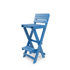Key West Fully Assembled All-Weather Recycled HDPE Outdoor Folding Bar Stool